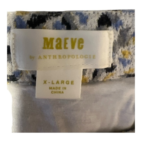 Maeve Jacquard Leopard Print Pencil Skirt Size XL AB1 - Picture 4 of 7